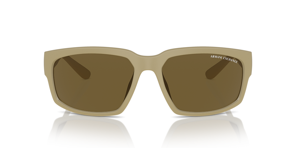 ARMANI EXCHANGE AX4142SU Matte Beige - Men Sunglasses, Dark Brown Lens