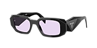 Prada PR 17WSF S (51 - 20) with Grey lenses and Black frame