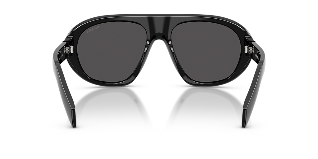 PRADA PR C05S Black - Women Luxury Sunglasses, Dark Grey Lens