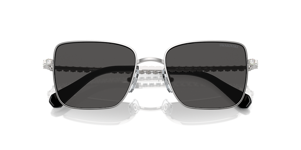 Swarovski SK7015 XL (56 - 18) with Grey lenses and Silver frame