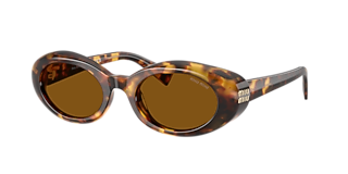 Miu Miu MU 52YS L (54 - 21) with Brown lenses and Gold frame