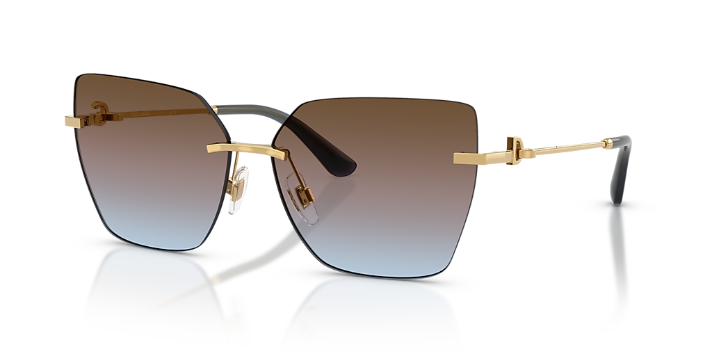 Dolce&Gabbana DG2321 XL (62 - 14) with Blue lenses and Gold frame
