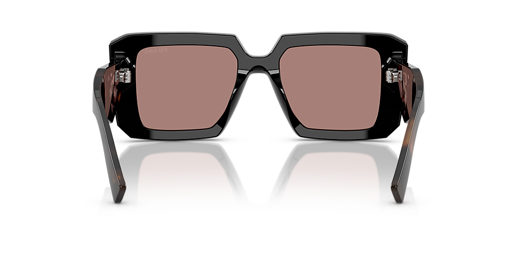 Authentic Prada Black and Brown Oversized Sunglasses (No Fakes Allowed) PRADA SYMBOLE PR 08YS 01V-8C1 Honey Havana Brown Lens Women  main image 2