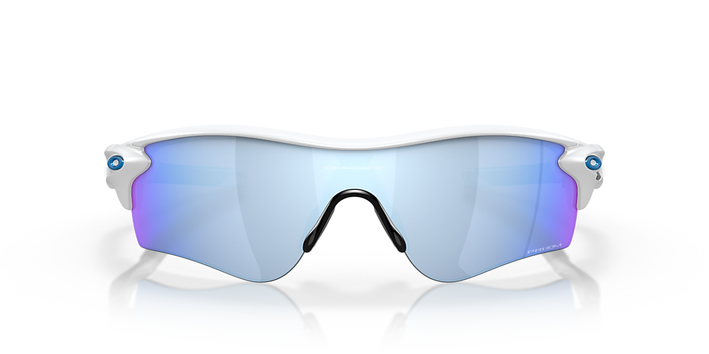 OAKLEY OO9206 RadarLock Path (Low Bridge Fit) Matte White - Unisex Sunglasses, Prizm Deep Water Polarized Lens