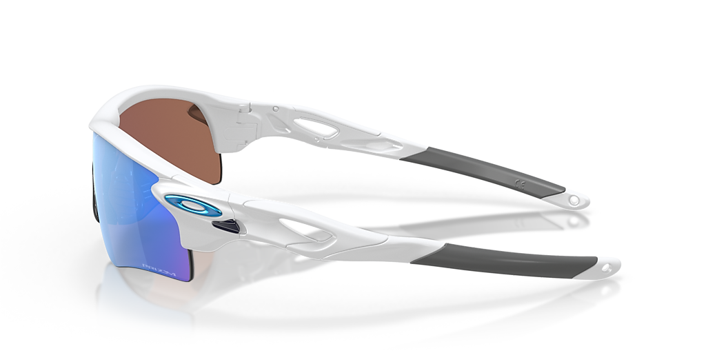 OAKLEY OO9206 RadarLock Path (Low Bridge Fit) Matte White - Unisex Sunglasses, Prizm Deep Water Polarized Lens