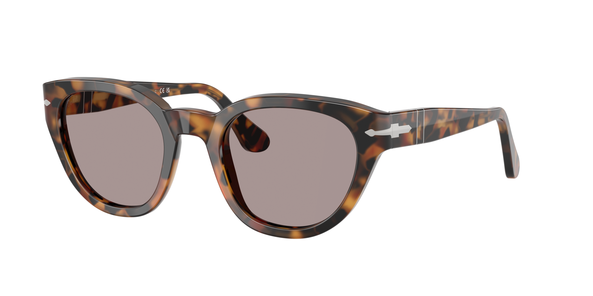 Persol Unisex Sunglass PO3379S -  Frame color: Madreterra, Lens color: Violet