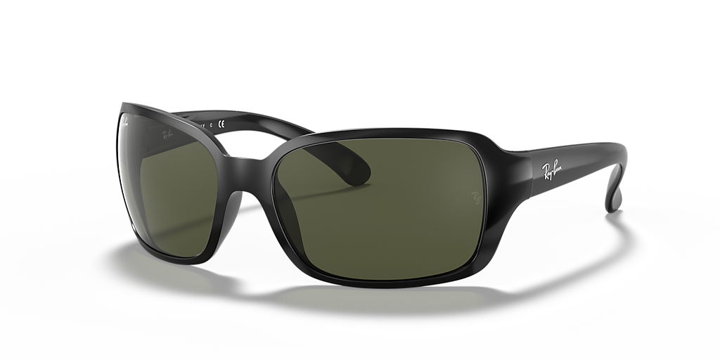 Ray-Ban RB4068 M (60 17) with Green lenses and Black frame