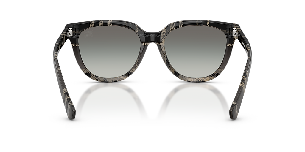 NWT Burberry 0BE4469-420011 Grey Check Round 53mm Sunglasses Burberry BE4469 420011 53 Sunglasses | Shade Station main image 3
