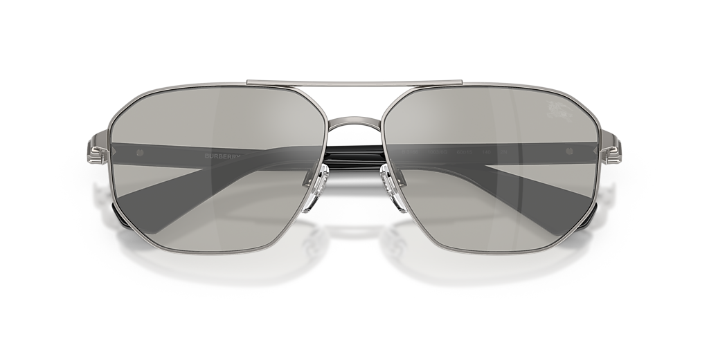 Burberry BE3166 XXL (60 - 15) with Silver lenses and Grey  display picture 3
