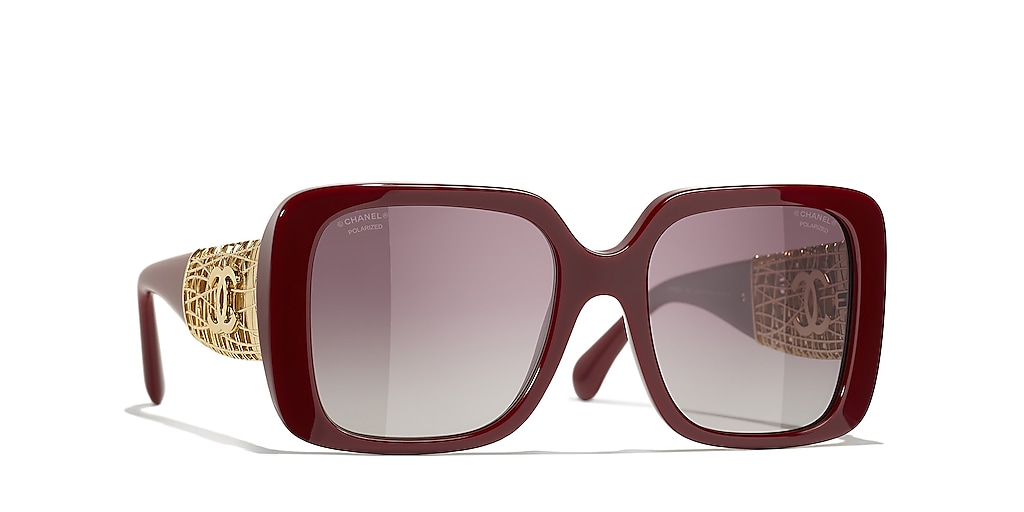 Chanel Square Sunglasses CH5532 L (54 - 19) with Pink lenses
