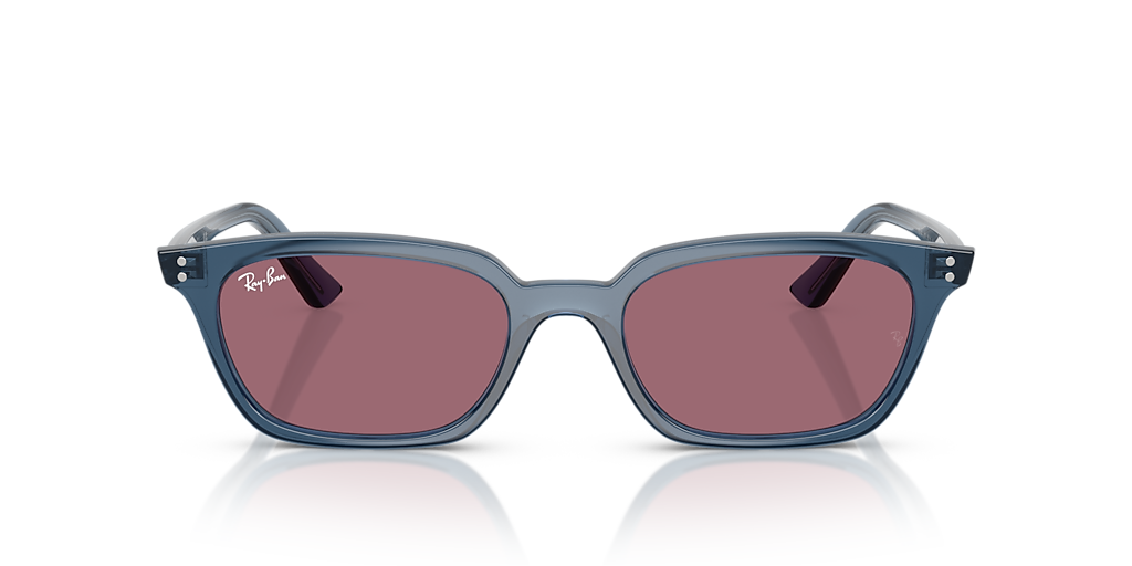 Ray-Ban Zaya Bio-Based XXS (50 - 19) with Violet lenses and Blue