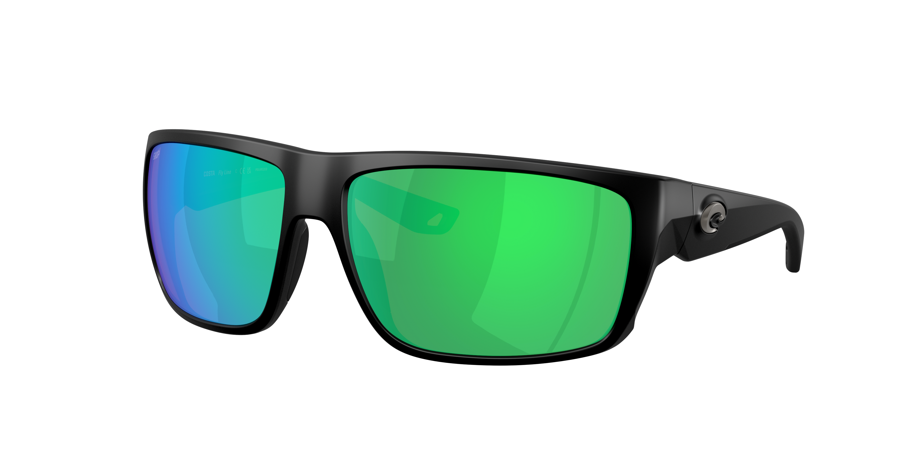 Costa Man Sunglass 6s9129 Fly Line In Green Mirror