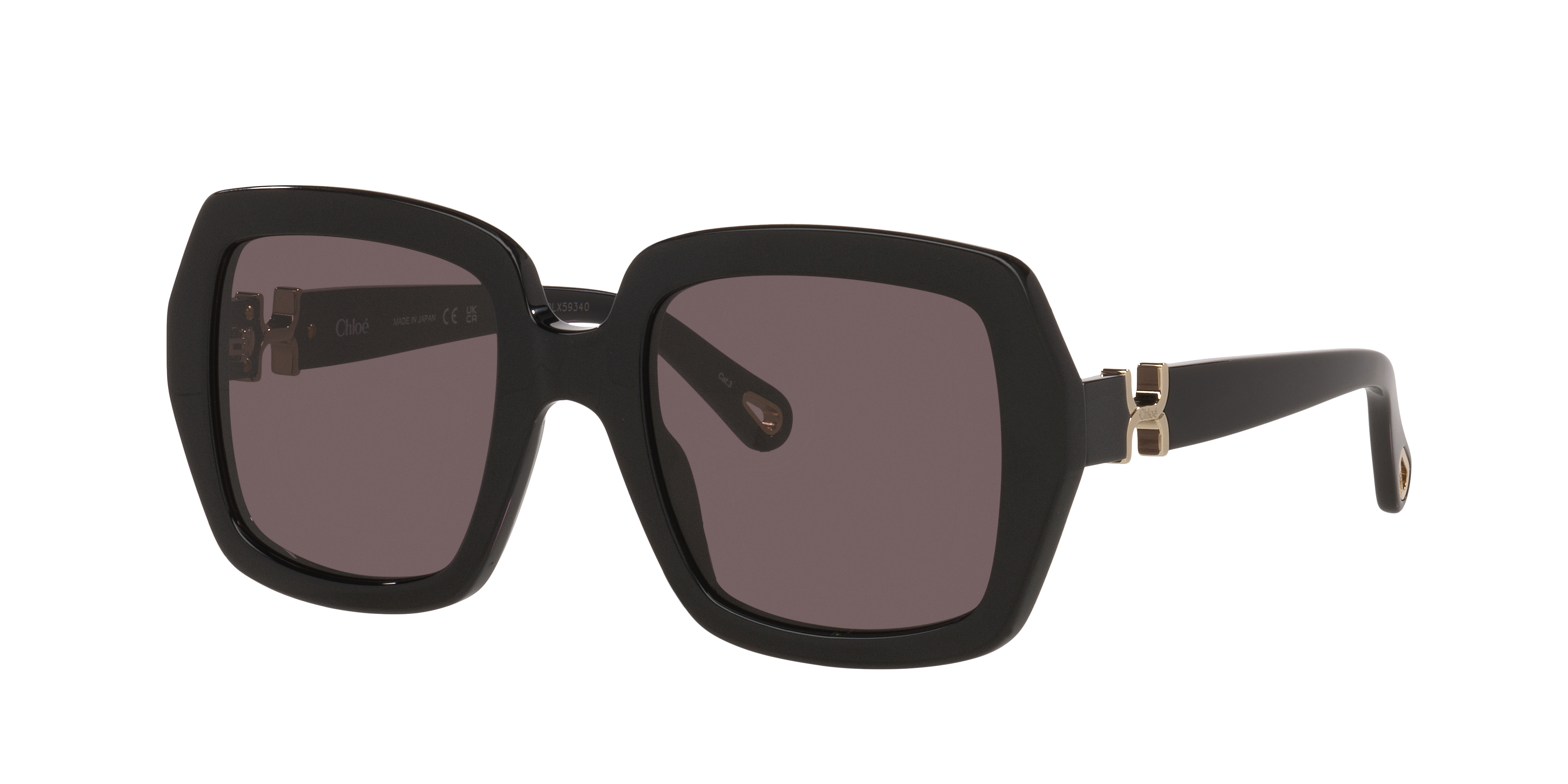 Chloé Damen Rot Verlauf Frau Sunglass Ch0301s - Rahmenfarbe: Schwarz, Linsenfarbe: