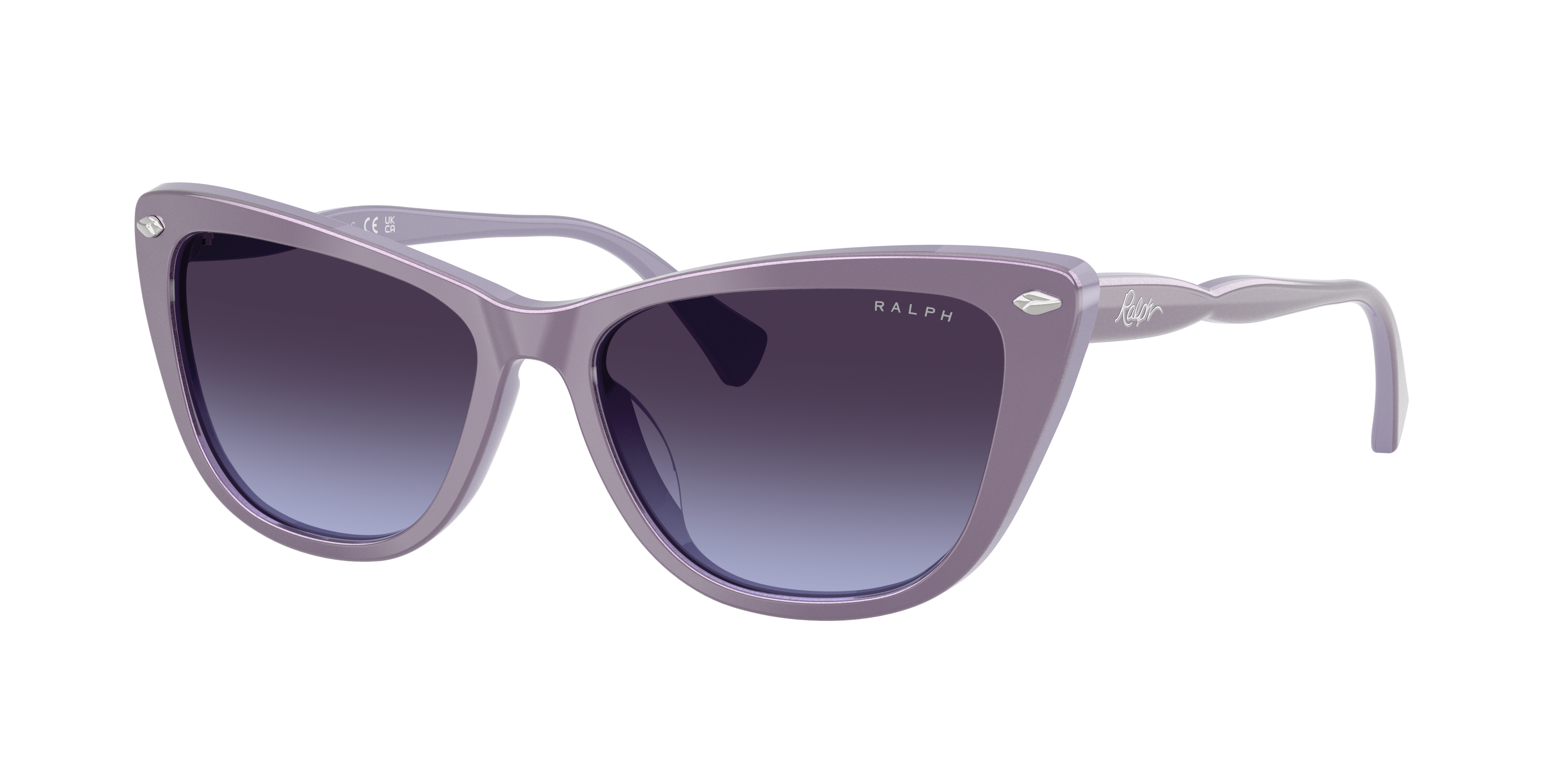 Ralph Damen Verlauf Violett Frau Sunglass Ra5346u - Rahmenfarbe: Opal Violett, Linsenfarbe: