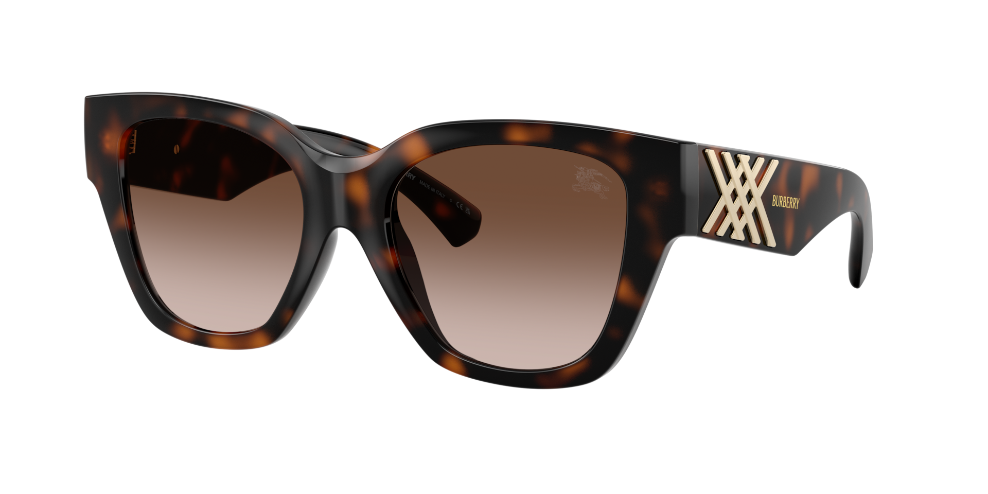 Burberry Woman Sunglass BE4489U -  Frame color: Dark Havana, Lens color: Brown Gradient