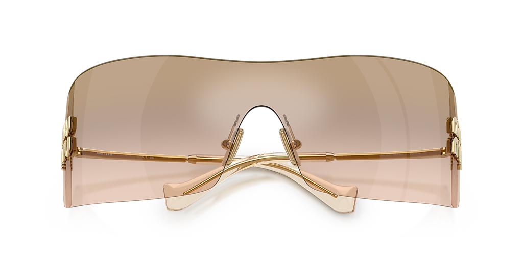 Miu Miu MU B53S L (0 - 144) with Brown lenses and Gold frame