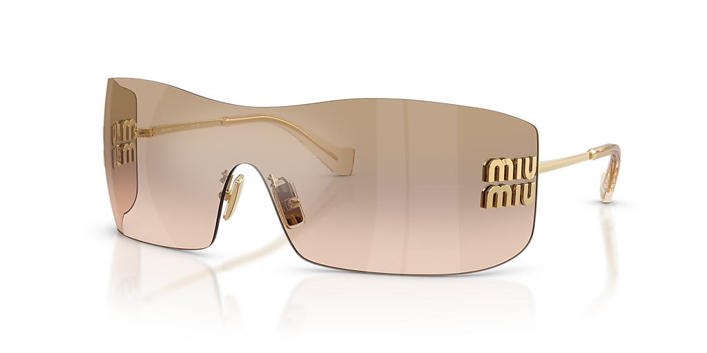 Miu Miu MU B53S L (0 - 144) with Brown lenses and Gold frame
