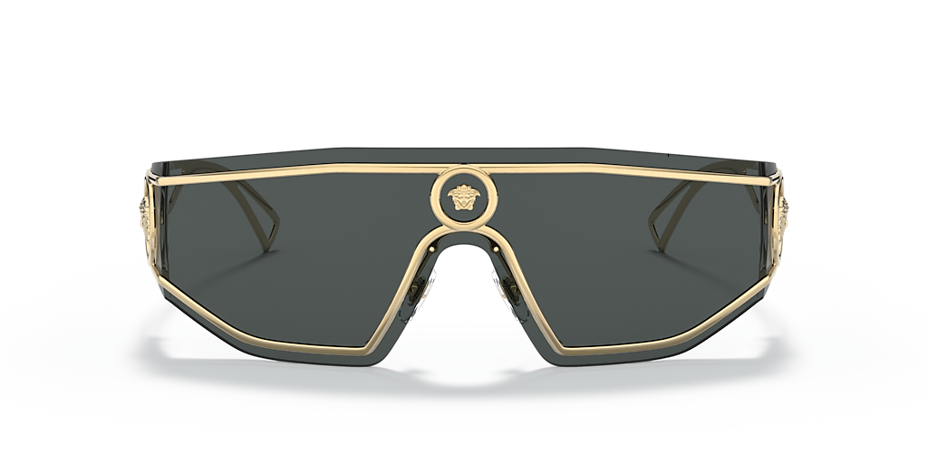 VERSACE VE2226 Gold - Men Luxury Sunglasses, Grey Lens