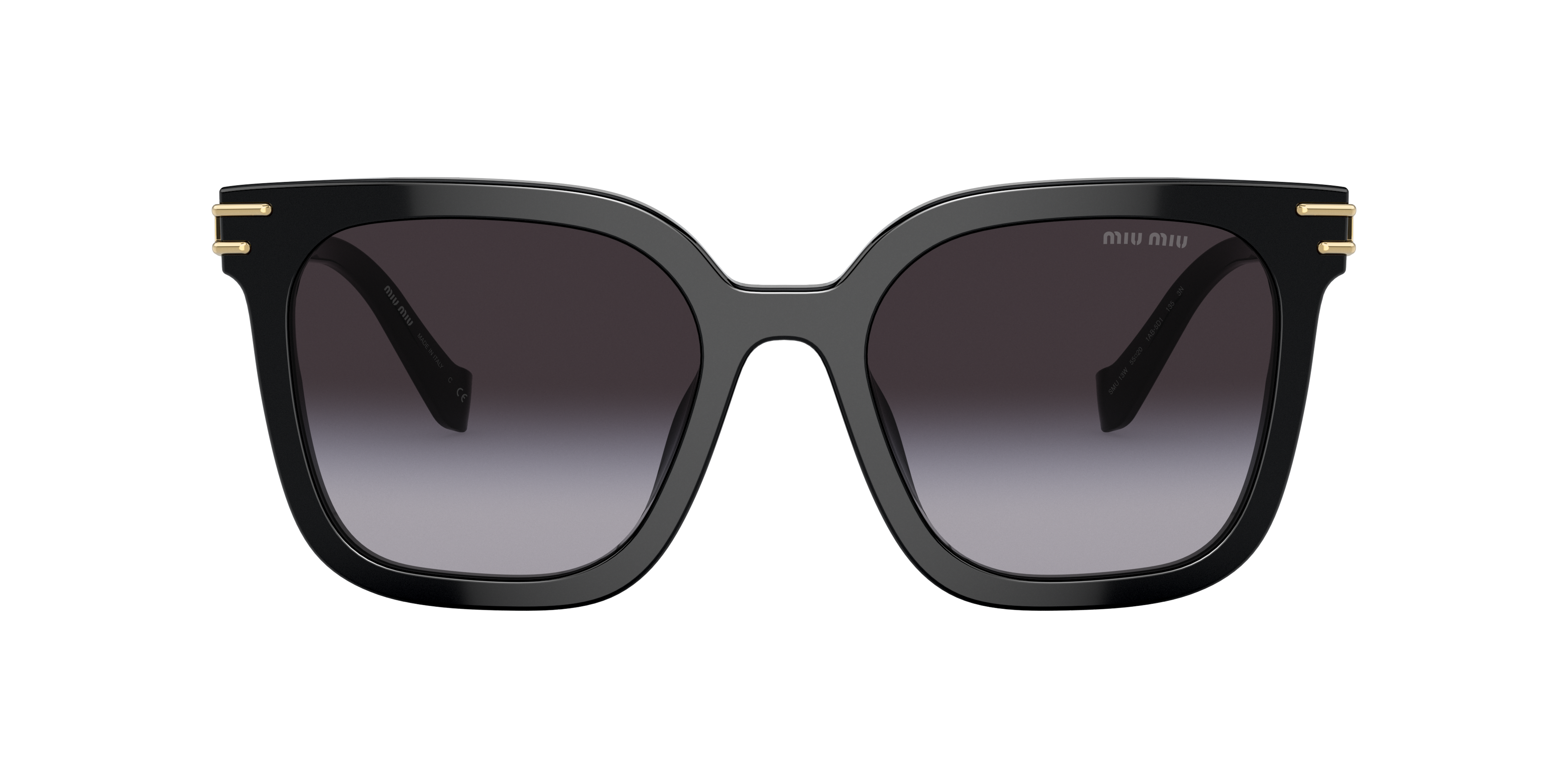 Miu Miu MU 13WS XL (55 - 20) with Grey lenses and Black frame