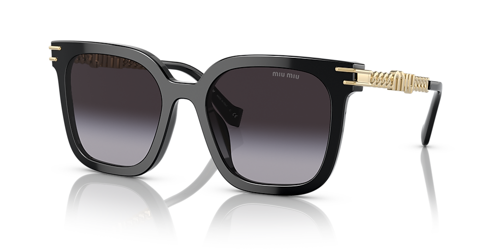 Miu Miu MU 13WS XL (55 - 20) with Grey lenses and Black frame