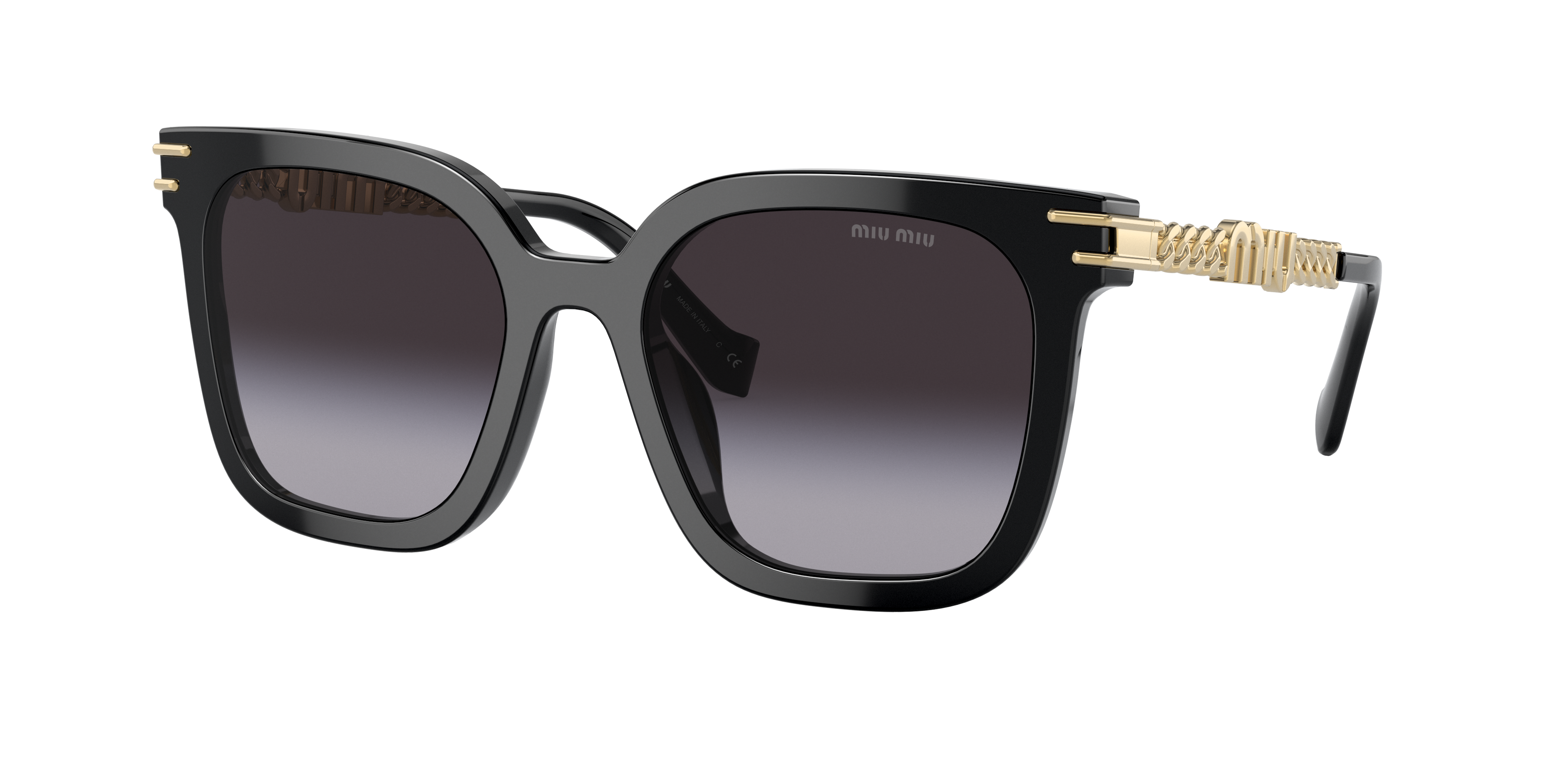 Miu Miu MU 13WS XL (55 - 20) with Grey lenses and Black frame