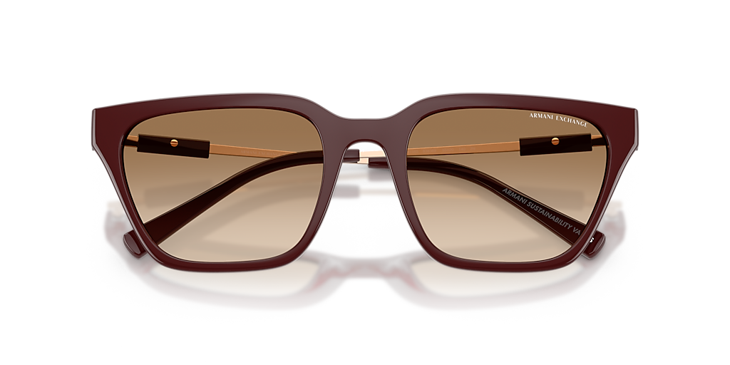 Armani Exchange AX4158S M (55 - 20) com Lentes Marrom e Armação