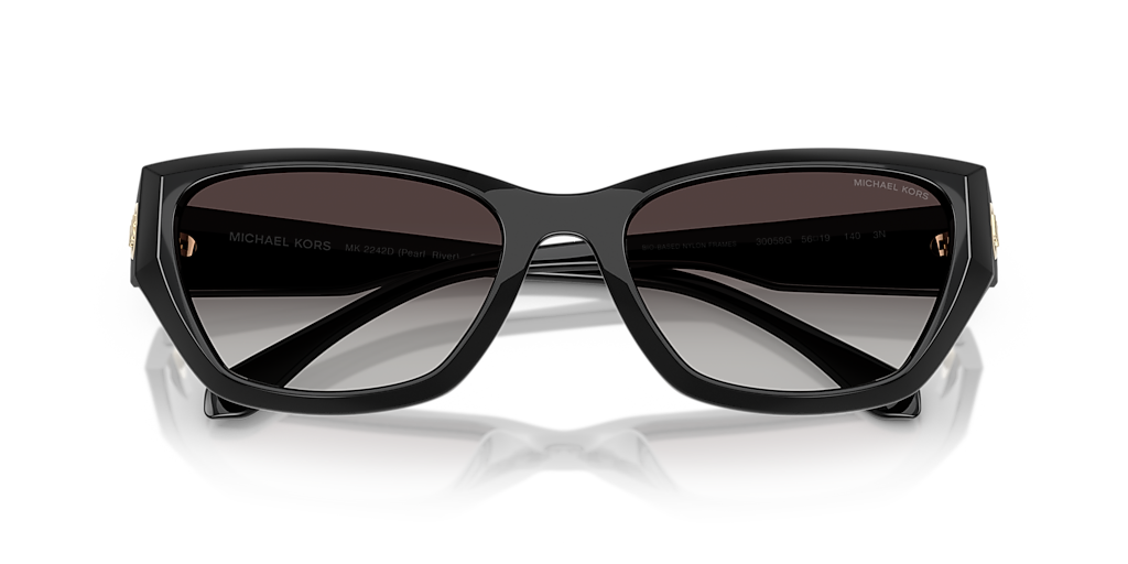 Michael Kors Pearl River L (56 - 19) with Grey lenses and Black