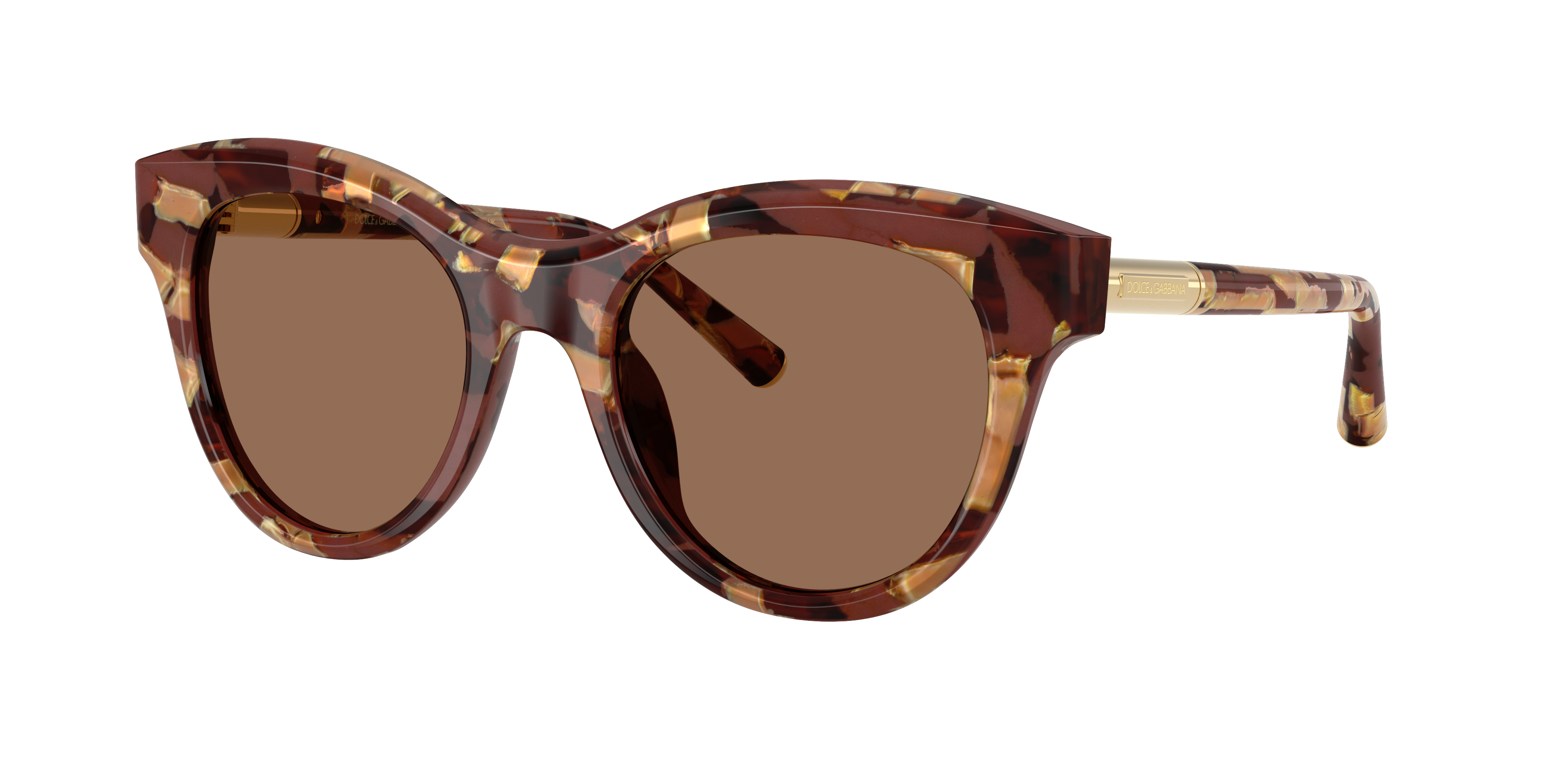 Dolce&Gabbana Woman Sunglass DG4518 -  Frame color: Havana Pearl Brown, Lens color: Dark Brown