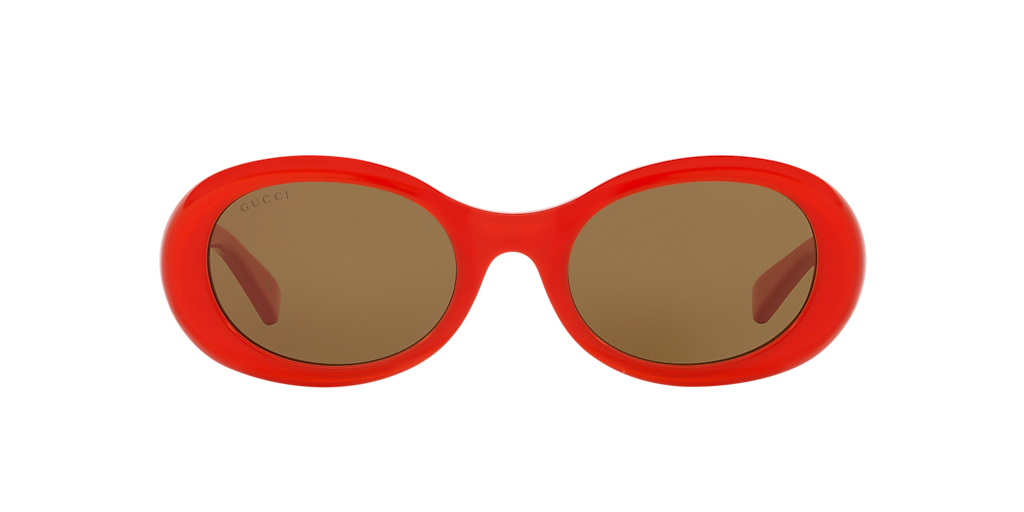 GUCCI GG1587S Orange - Women Luxury Sunglasses, Brown Lens