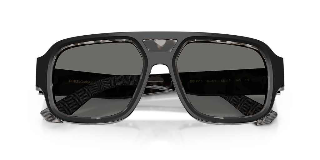 Dolce&Gabbana DG4516 L (55 - 18) with Grey lenses and Black frame