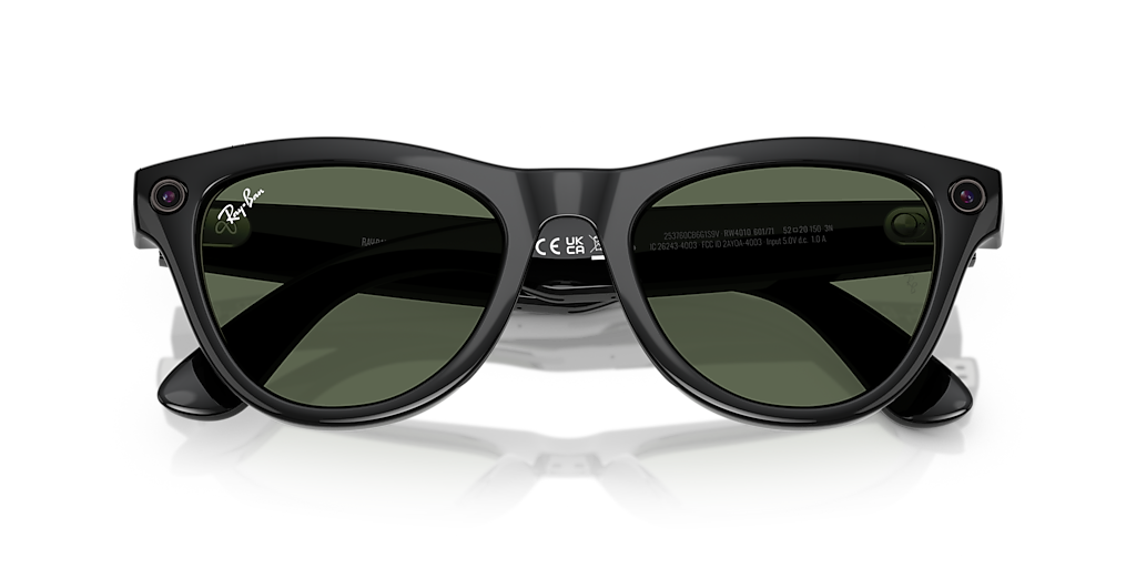 RW4010 Ray-Ban Meta Skyler Black - Unisex Sunglasses, Clear/Amethyst Lens