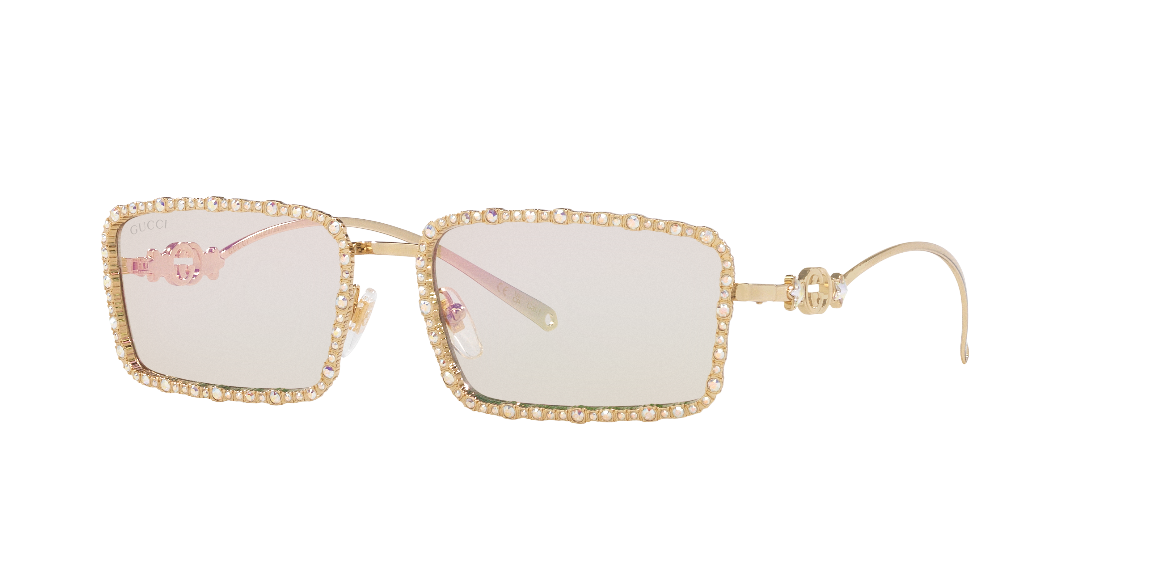 Gucci Woman Sunglass GG1568S -  Frame color: Gold, Lens color: Pink