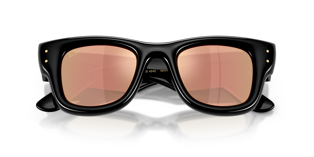 Ray-Ban 4940 Sunglasses - Brown Gradient Lenses 47•23 Sunglasses Ray-Ban Wayfarer puffer RB4940 687584 47-23 Solid  main image 3