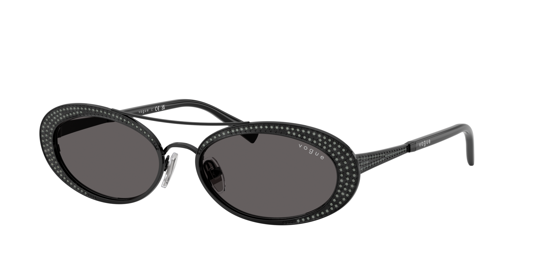 Vogue Eyewear Woman Sunglass VO4348SB -  Frame color: Black, Lens color: Black Smoke