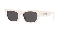 CELINE セリーヌ サングラス CL40197U ホワイト 白 CELINE CL40197U 25A Shiny White Cat Eye Sunglasses With