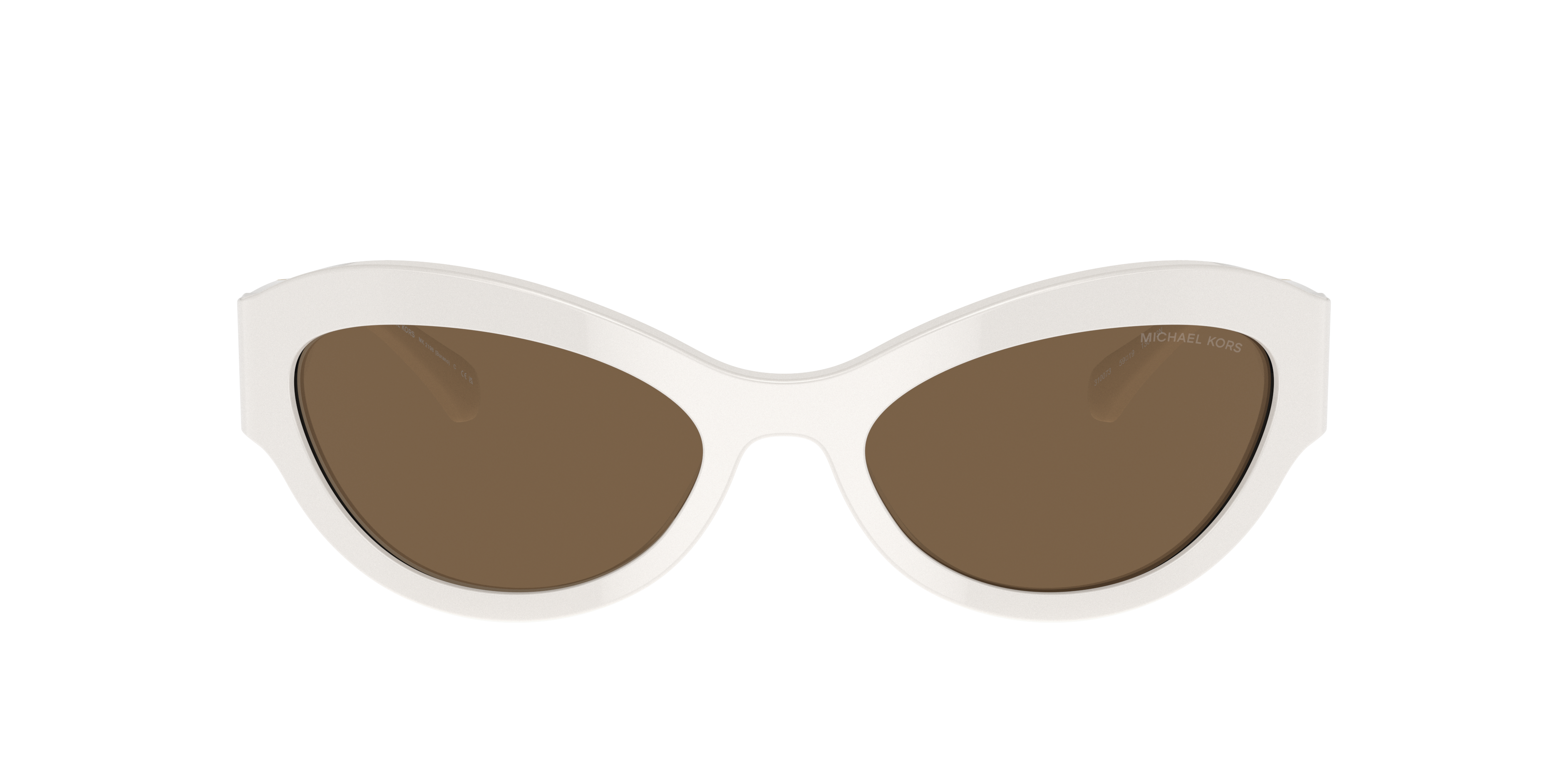 Michael Kors Burano Oval-frame Sunglasses In White