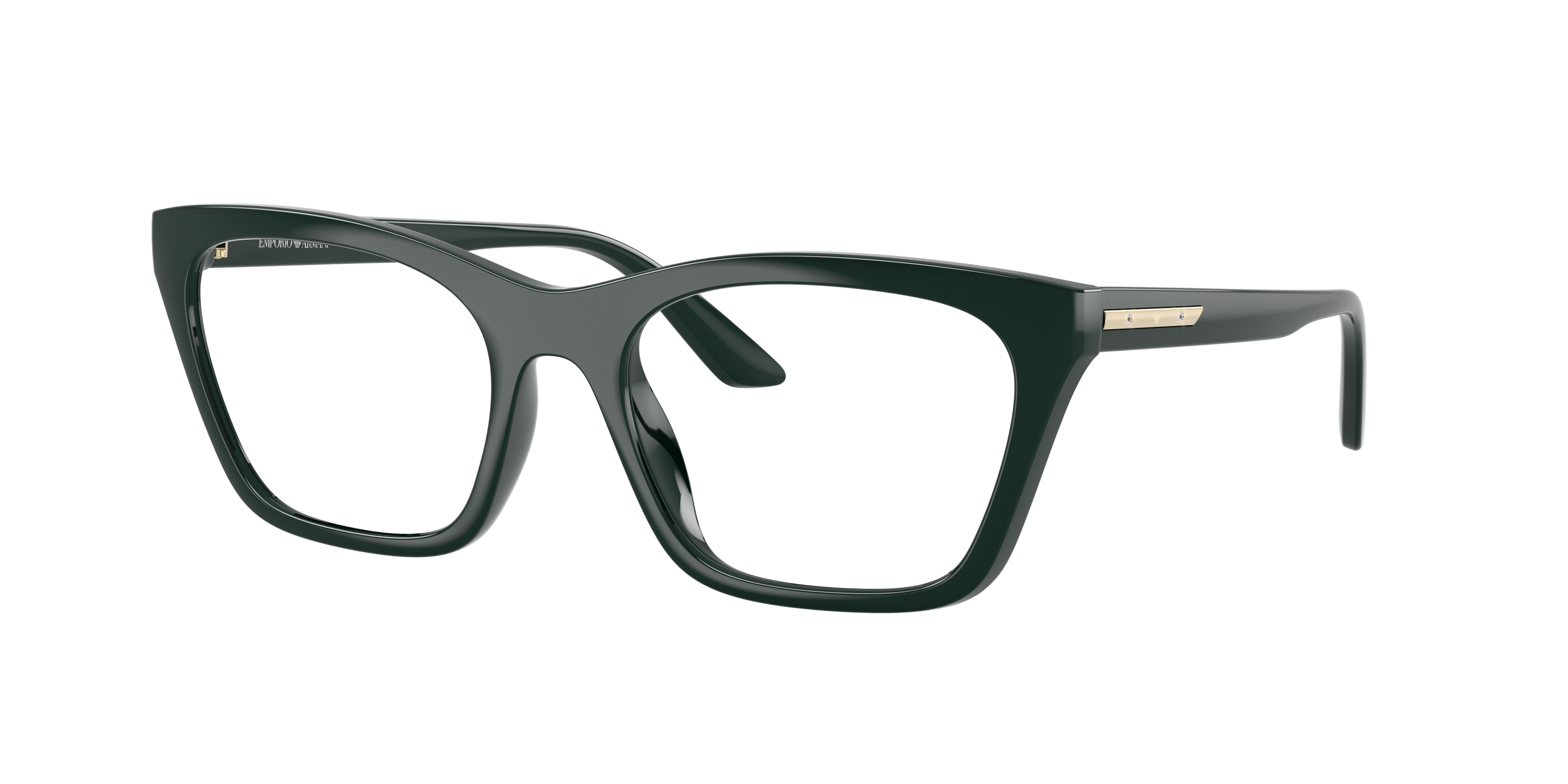 Emporio Armani Woman Sunglass EA4274BU -  Frame color: Shiny Dark Green, Lens color: Clear