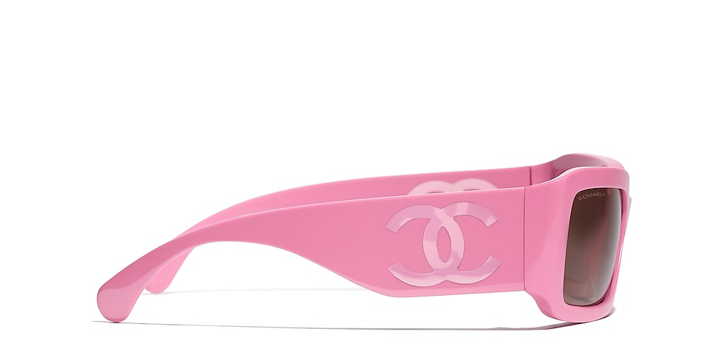 Chanel Rectangle Sunglasses CH5526 XL (61 - 20) with Pink
