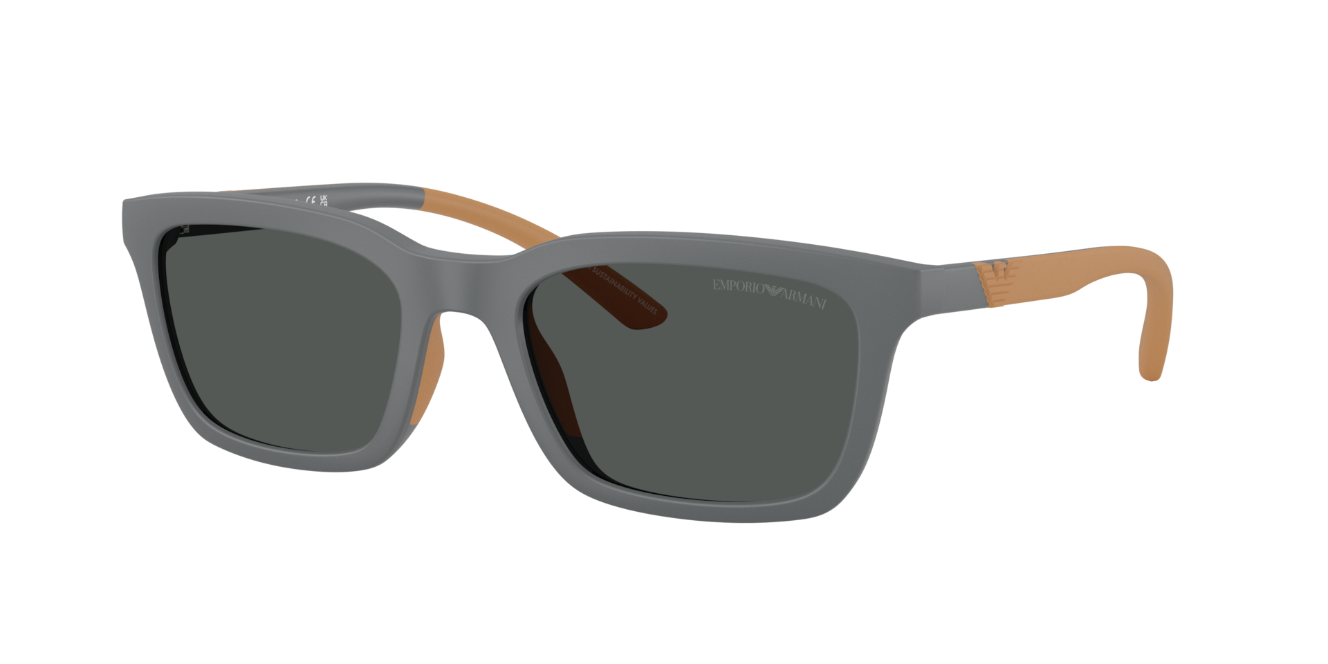 Emporio Armani Man Sunglass EA4249U -  Frame color: Matte Grey, Lens color: Dark Grey