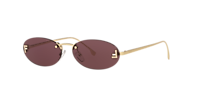 FENDI FE4075US Gold - Women Sunglasses, Green Lens