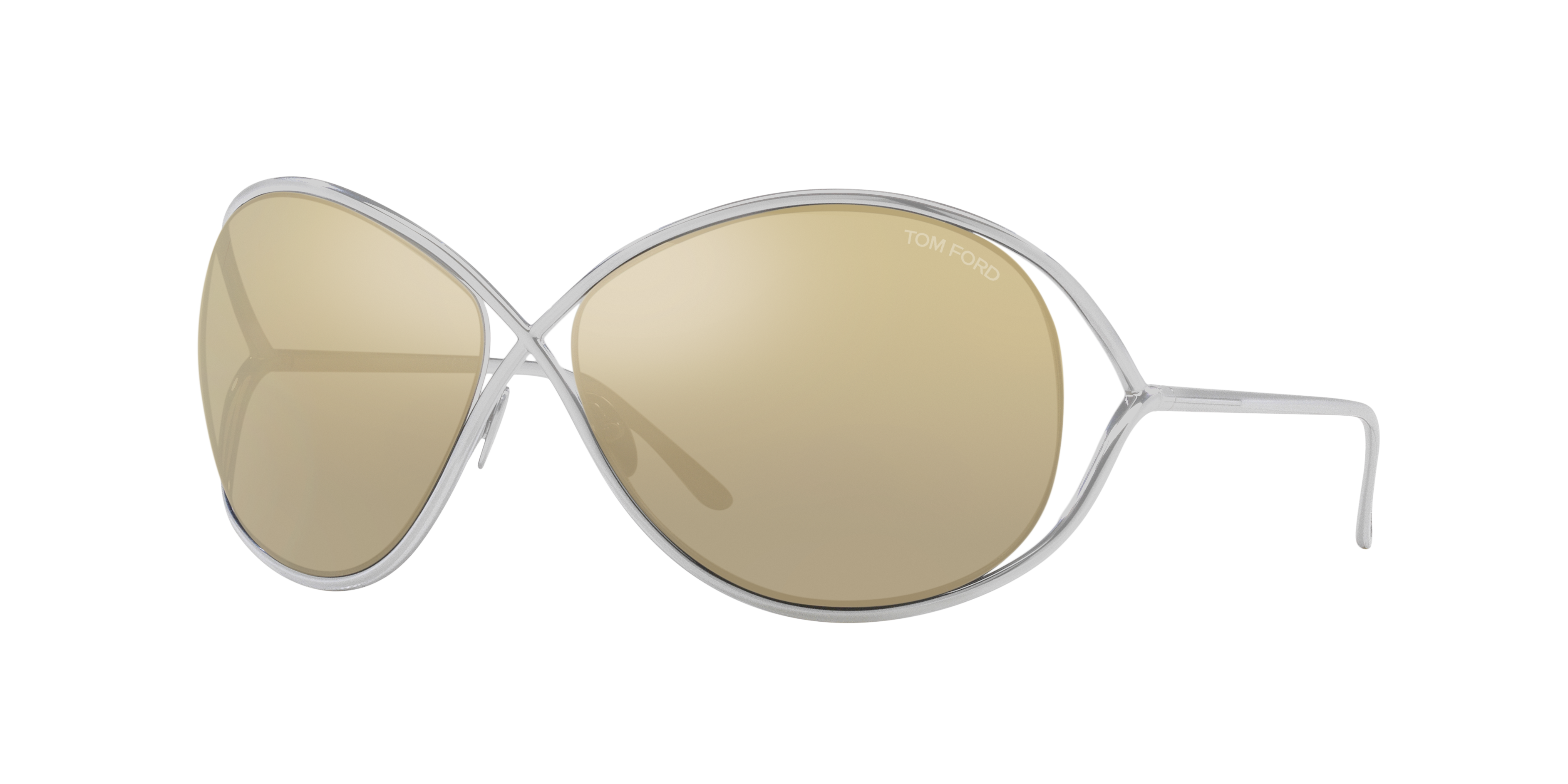 【送料,関税込】TOM FORDサングラス Nicoletta TF1067 Tom Ford Nicoletta XXL (67 - 14) with Grey lenses and Silver