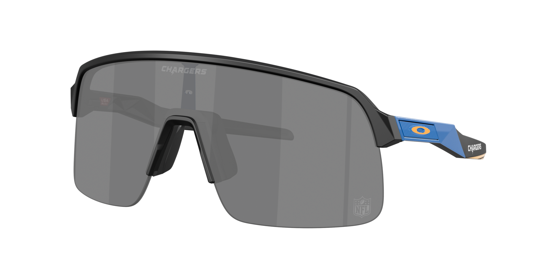 Oakley Man Sunglass OO9463 Los Angeles Chargers Sutro Lite - Frame color: Matte Black, Lens color: Prizm Black