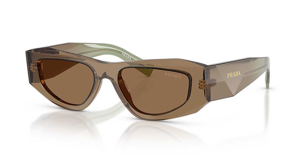 美品　PRADA　サングラス　ブラウンレンズ　シルバーフレーム Prada PR B19SF M (53 - 17) with Brown lenses and Brown frame