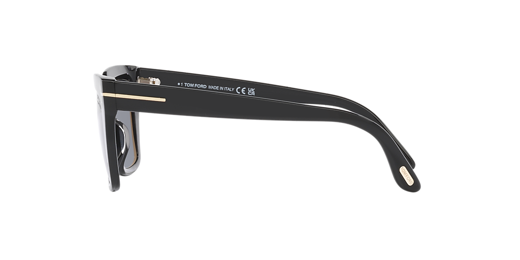 TOM FORD Winona Black Shiny - Women Luxury Sunglasses, Grey Polarized Lens