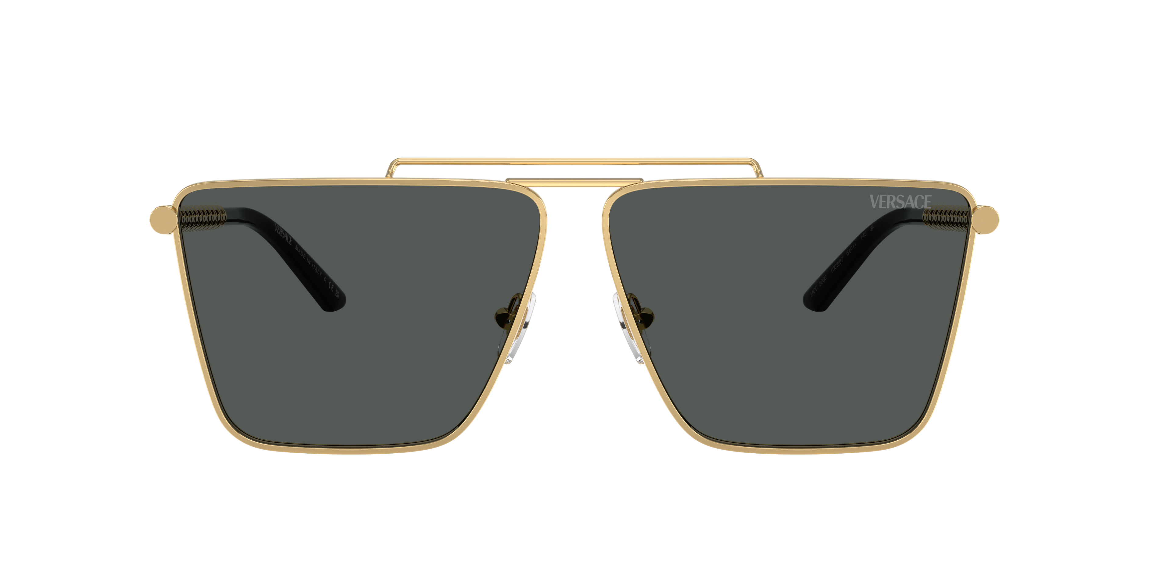 Versace VE2266 M (64 - 11) with Grey lenses and Gold frame