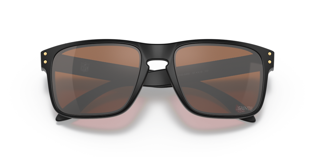 OAKLEY OO9102 New Orleans Saints Holbrook Matte Black - Men Sunglasses, Prizm Tungsten Lens