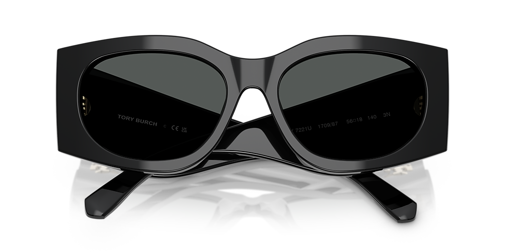 Tory Burch TY7221U M (56 - 18) with Grey lenses and Black  display picture 1