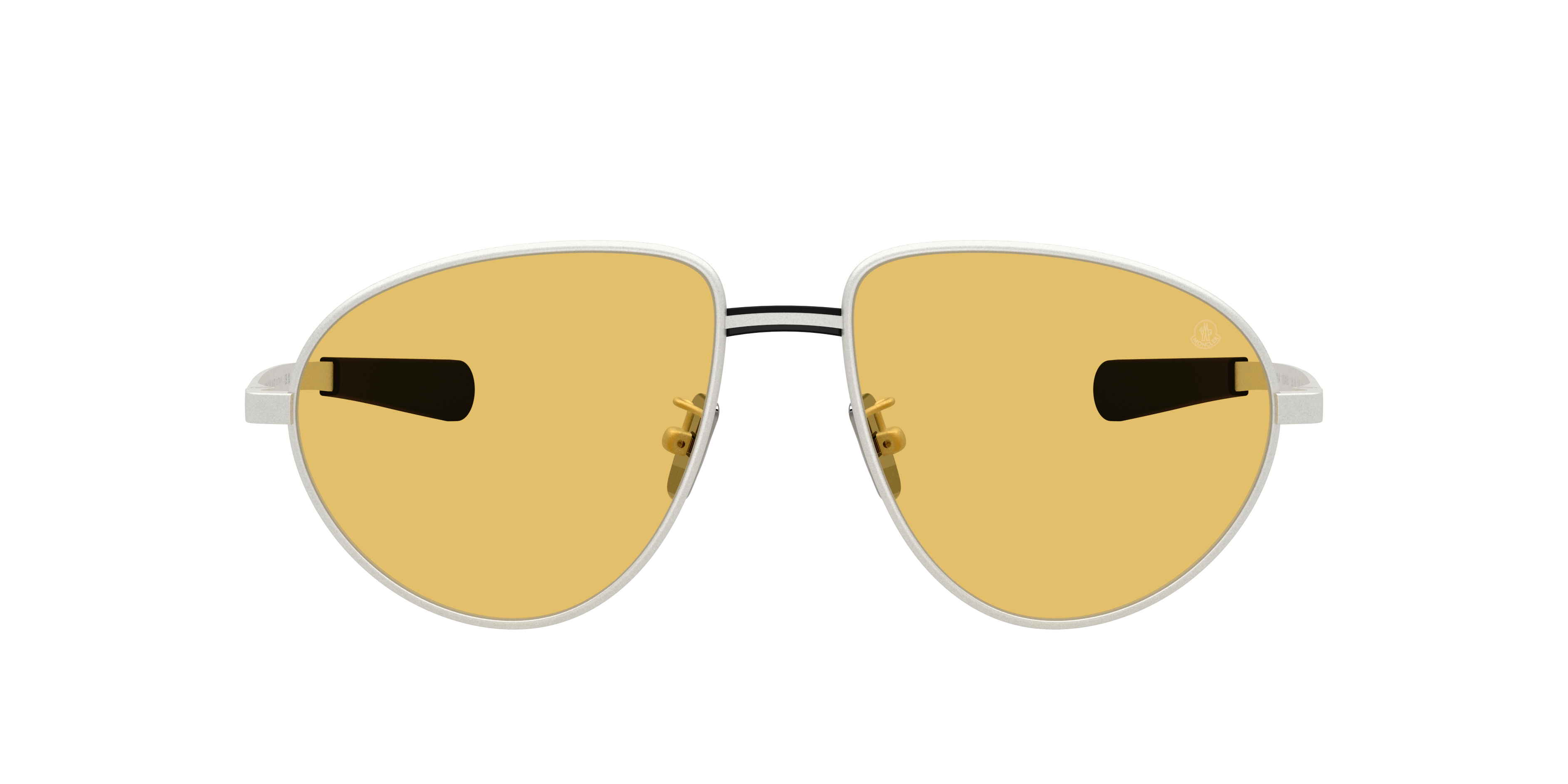 Moncler Unisex Sunglass Me4009 Vizla In Solid Yellow