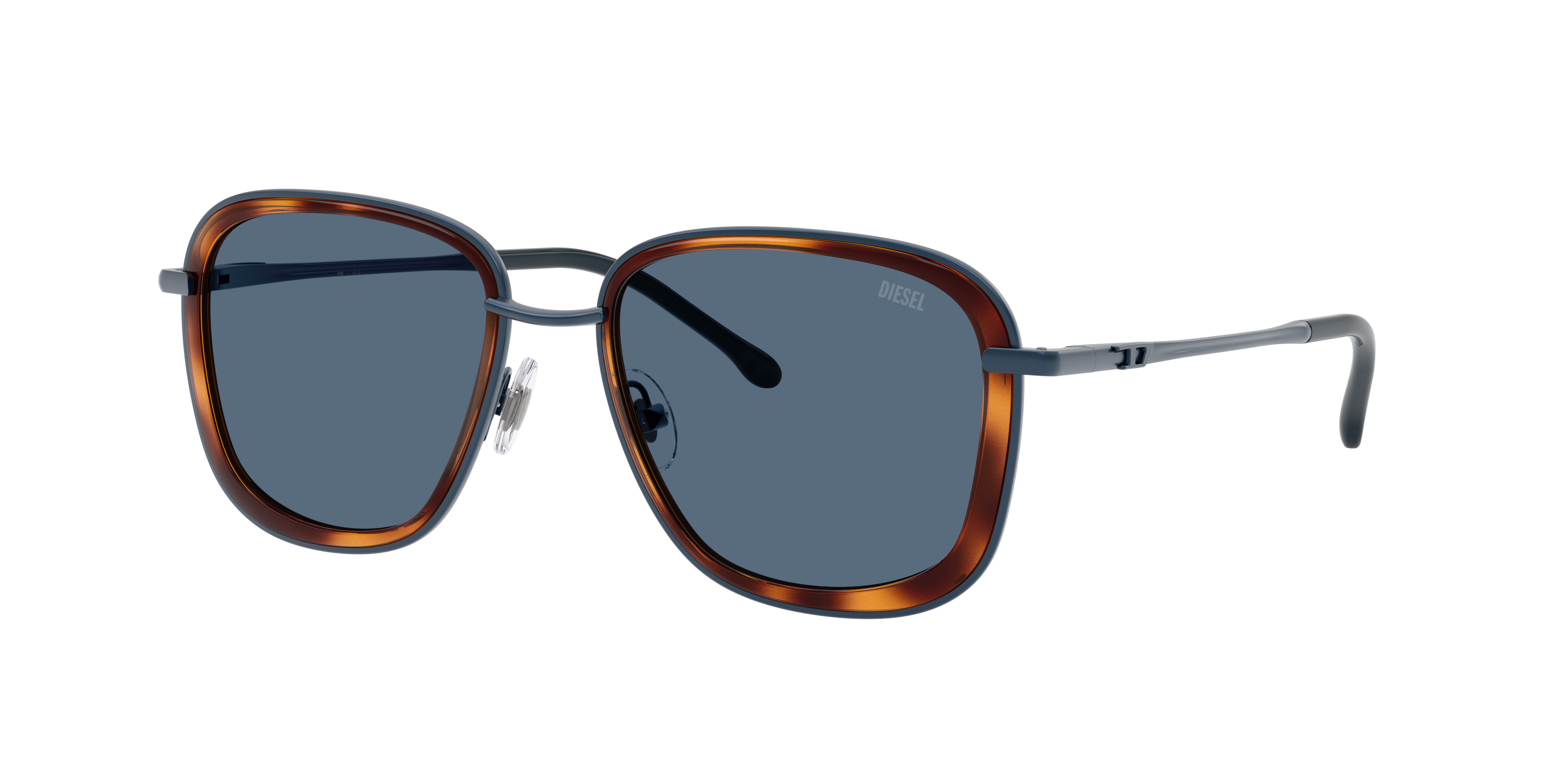 Diesel Unisex Sunglass DL1017 -  Frame color: Matte Blue, Lens color: Dark Blue