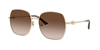 JIMMY CHOO 長方形フレムサンクラス OLYES 1MQ Jimmy Choo JC4008HD XXL (59 - 17) with Grey lenses and Gold